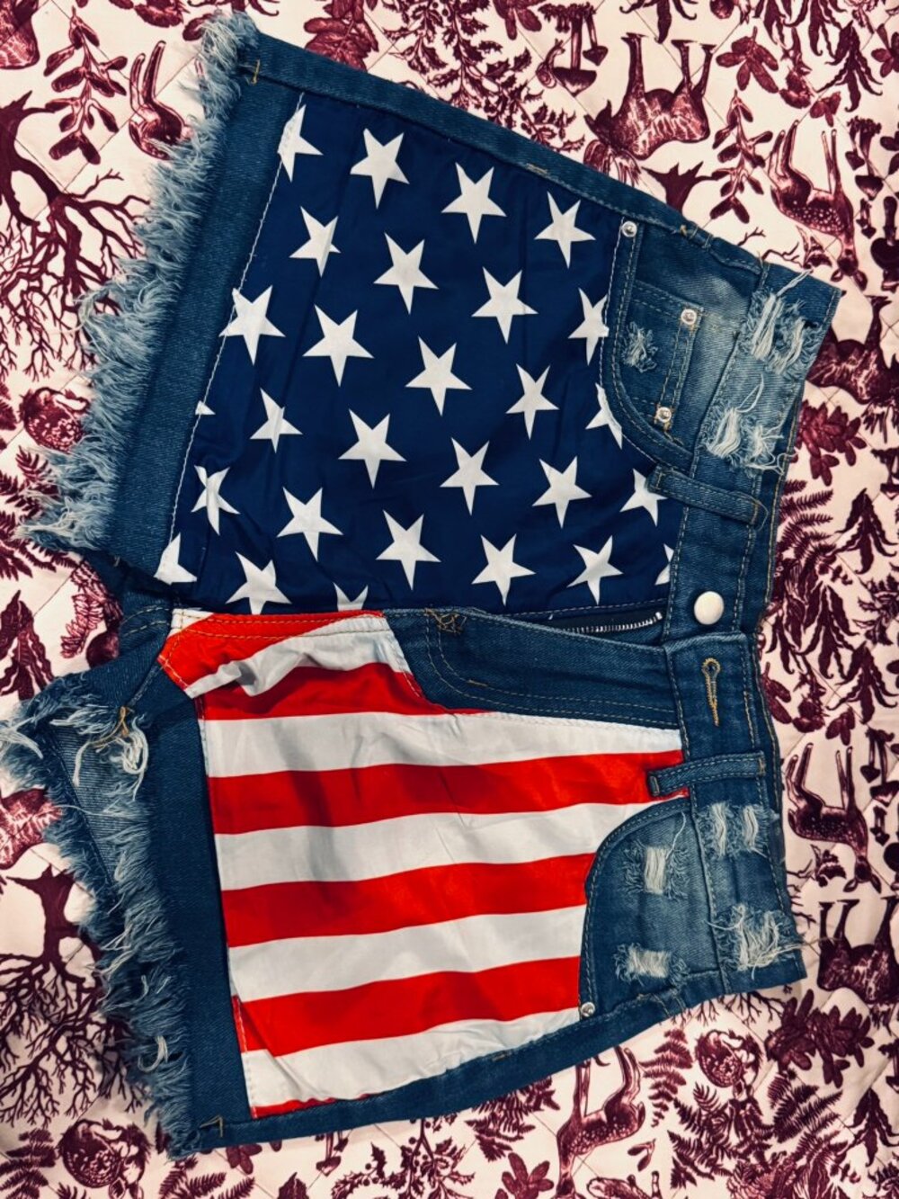 Patriotic flag shorts!!!